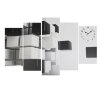 Часы настенные модульные «Чёрно-белая абстракция», 80 x 140 см фото 1