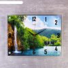 Часы настенные, серия: Природа, Озеро и водопад, 35х45 см фото 1