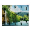 Часы настенные, серия: Природа, Озеро и водопад, 35х45 см фото 2