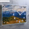 Часы настенные, серия: Природа, Умиротворение в горах, 36х60 см фото 2