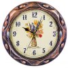 Часы настенные круглые Home art «ТРАДИЦИЯ БУКЕТ» 24,6 см фото 2