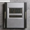 Часы настенные электронные с календарём и термометром, 23х26 см, микс фото 1