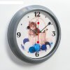 Часы настенные Котенок и клубки d=30 см, плавный ход фото 2
