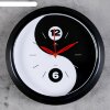 Часы настенные круглые Инь-Янь, обод чёрный, 30х30 см  микс фото 1