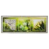 Часы-картина настенные, серия: Цветы, Белые тюльпаны, 35х100  см, микс фото 1