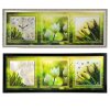 Часы-картина настенные, серия: Цветы, Белые тюльпаны, 35х100  см, микс фото 2