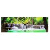 Часы-картина настенные прямоугольные «Водопад в джунглях», 35 x 105 см фото 1