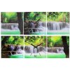 Часы-картина настенные прямоугольные «Водопад в джунглях», 35 x 105 см фото 3