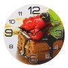 Часы настенные круглые Торт с малиной, 24 см фото 2