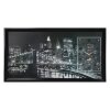 Часы-картина настенные Ночной Нью-Йорк, 50х100 см фото 1