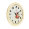 Часы настенные круглыеРозы, белый обод, 23х23 см Рубин фото 2