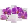Часы настенные модульные «Фиолетовые орхидеи», 80 x 140 см фото 1