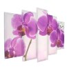 Часы настенные модульные «Фиолетовые орхидеи», 80 x 140 см фото 2
