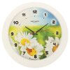 Часы настенные, серия: Цветы, Ромашки, белый обод, 30х30 см фото 1