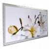 Часы-картина настенные Ветка с цветами и почками, 50х100 см фото 2