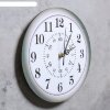 Часы настенные Классика, d-23.5. серые, плавный ход фото 2