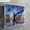 Часы настенные, серия: Город, Бруклинский мост, 25х35  см, микс фото 2
