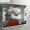 Часы настенные, серия: Город, Лондон, стекло, 40х56  см, форма стрелок МИК фото 2