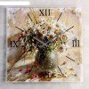 Часы настенные, серия: Цветы, Ваза с белыми ромашками, 50х50  см, микс фото 1