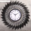Часы настенные, серия: Ажур, Спираль с кристаллами, белые, d=59 см фото 1
