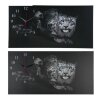 Часы настенные, серия: Животный мир, на холсте Леопард, 40х76  см, микс фото 2