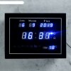 Часы настенные электронные, с термометром, будильником и календарём, цифры фото 1