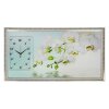 Часы-картина настенные, серия: Цветы, Водная гладь и белые орхидеи, 50х100 фото 1