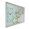 Часы-картина настенные, серия: Цветы, Водная гладь и белые орхидеи, 50х100 фото 2