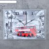 Часы настенные, серия: Город, Красный автобус, 25х35  см, микс фото 1
