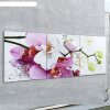 Часы настенные, серия: Цветы, модульные Орхидеи, 35х110  см, микс фото 2