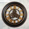 Часы настенные, серия: Интерьер, Агави, d=70 см, плавный ход, золотые фото 1
