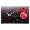 Часы-картина настенные, серия: Цветы, Розы на серых камнях, 61х37  см, мик фото 1