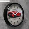 Часы настенные Гоночный автомобиль, d=22.5 см, красный фото 2